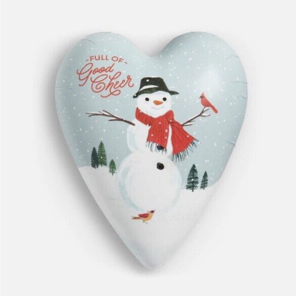 Demdaco Full of Good Cheer Art Heart Keeper Trinket Box NWT